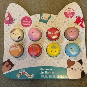 Squishmallows 8 Pack Assorted Flavored Macaron Lip Balms